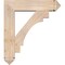 Ekena Millwork Merced Arts and Crafts Smooth Bracket w/ Offset Brace, Douglas Fir, 7 1/2"W x 30"D x 34"H BKT0806X30X34MRC03SDF - alternate 2